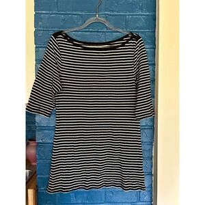 Old Navy‎ Striped T-Shirt Women's Medium Black White Casual